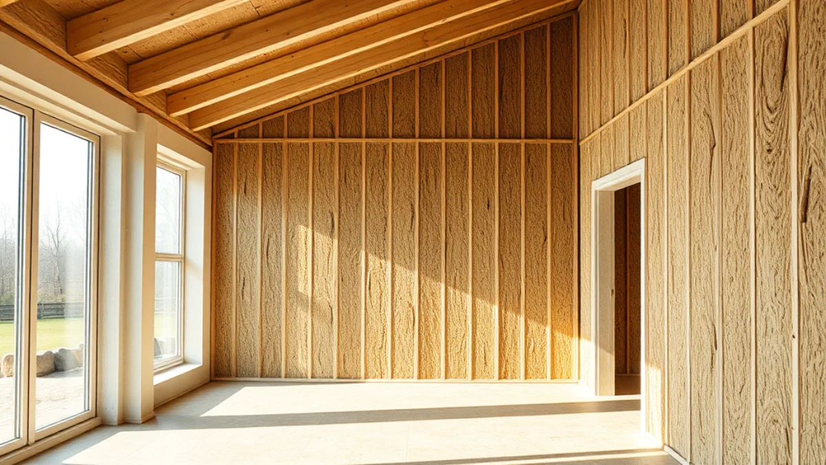 BioPly plant-fibre boards inside a timber interior